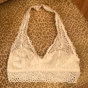 Like New Aerie Lace Halter Bralette